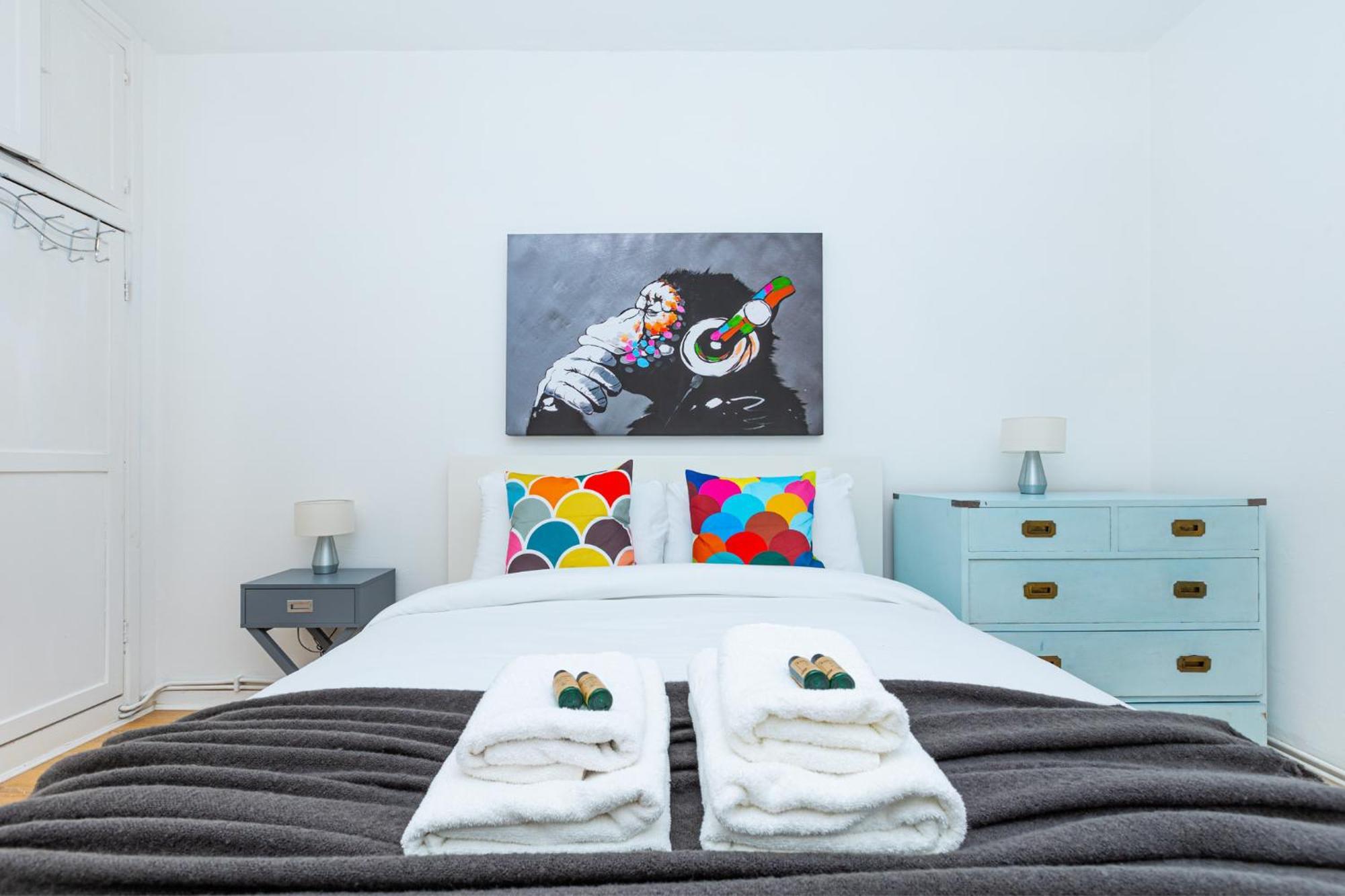Bright Modern 1 Bedroom Flat, 5 Min To Vauxhall St London Luaran gambar