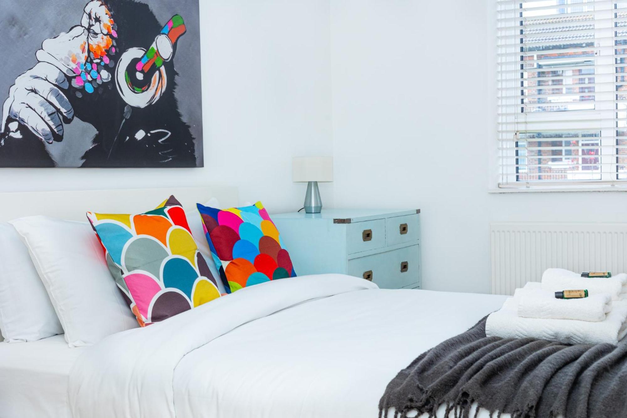 Bright Modern 1 Bedroom Flat, 5 Min To Vauxhall St London Luaran gambar