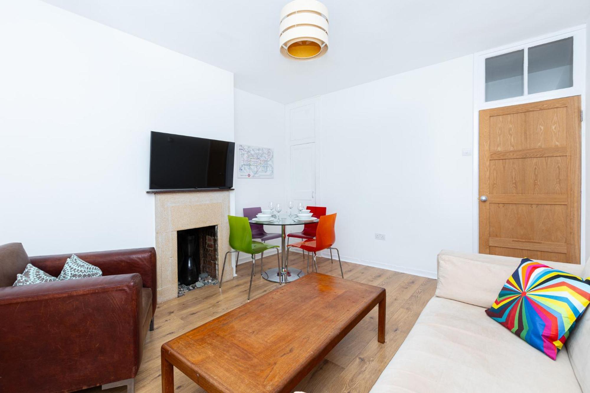 Bright Modern 1 Bedroom Flat, 5 Min To Vauxhall St London Luaran gambar