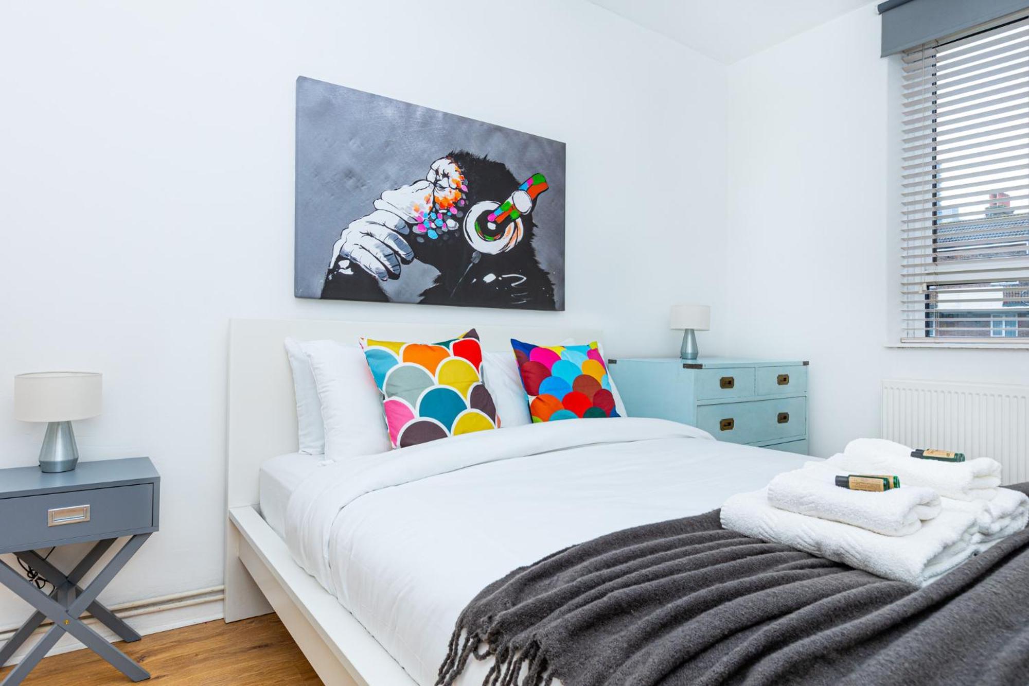 Bright Modern 1 Bedroom Flat, 5 Min To Vauxhall St London Luaran gambar
