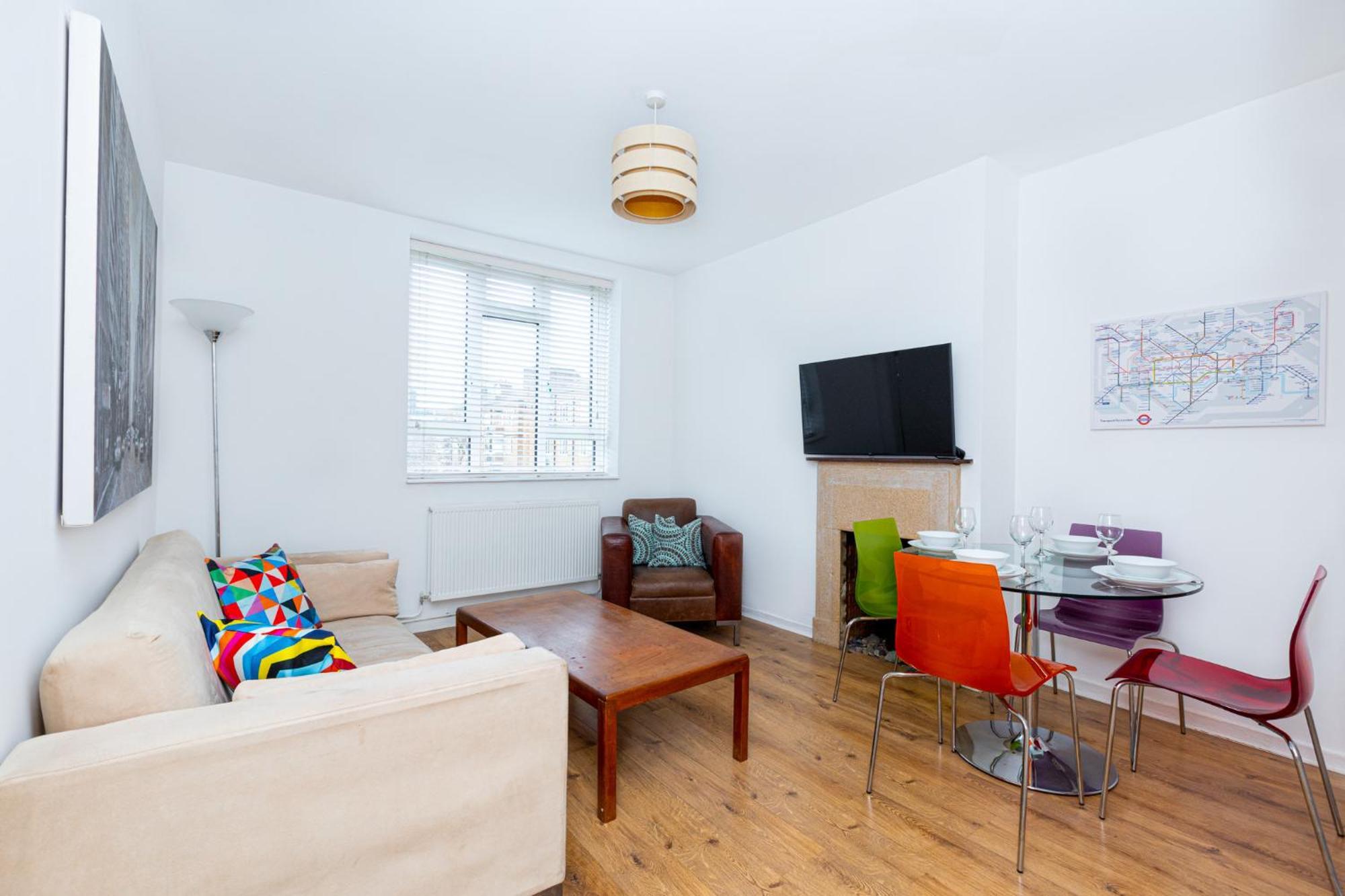 Bright Modern 1 Bedroom Flat, 5 Min To Vauxhall St London Luaran gambar