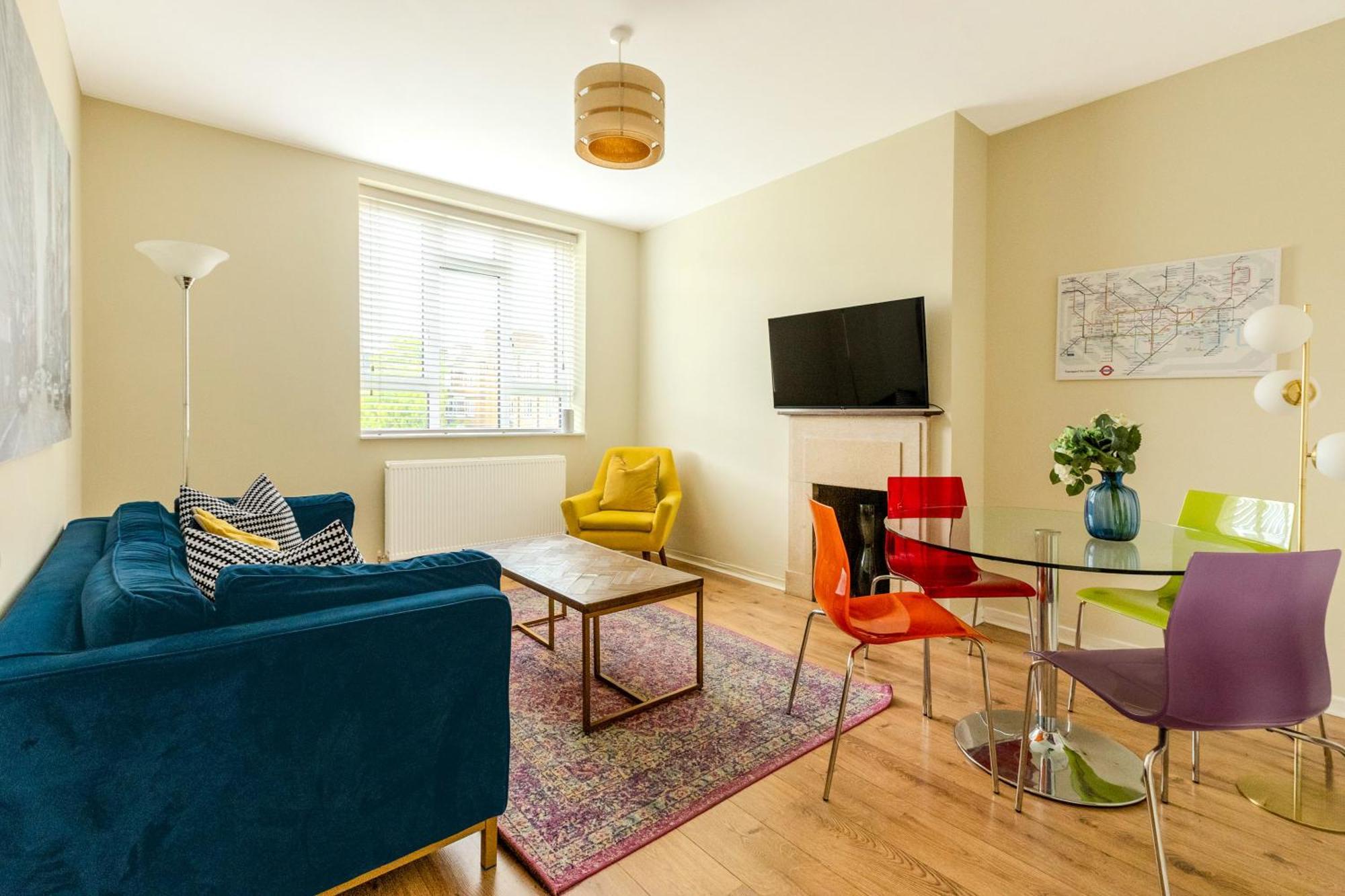 Bright Modern 1 Bedroom Flat, 5 Min To Vauxhall St London Luaran gambar